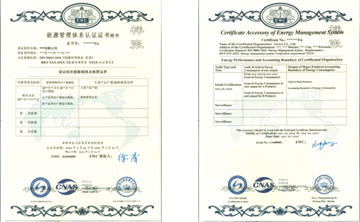ISO50001能源管理体系证书-北京埃尔维质量认证中心有限公司
